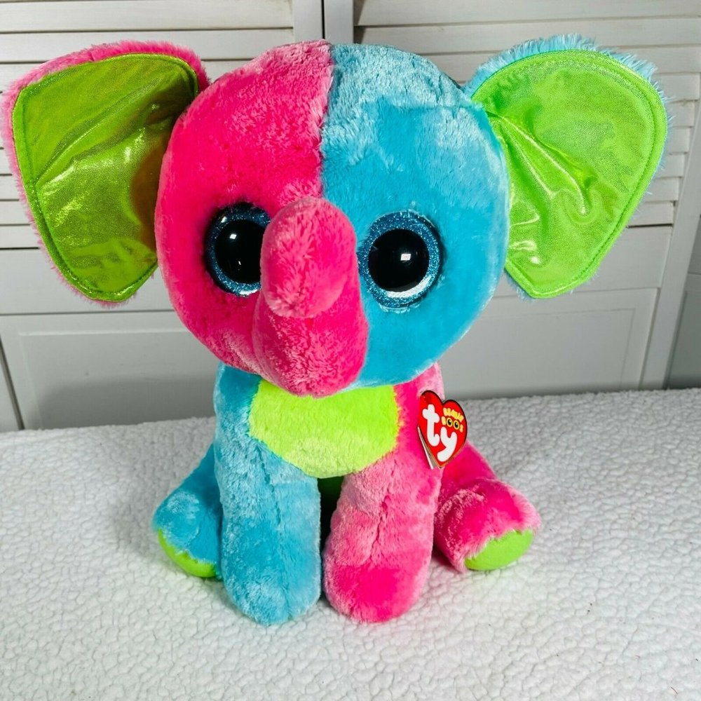 Justice Exclusive - "Elfie" Elephant 16" Large Plush